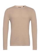 Onspanter Reg 12 Struc Crew Knit Noos Tops Knitwear Round Necks Beige ...