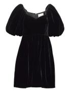 Ember Dress Kort Kjole Black Malina