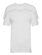 Dovre T-Shirt 2-Pack Gots Tops T-Kortærmet Skjorte White Dovre