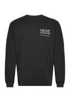 Ls Tee 1935 Gots Tops T-Langærmet Skjorte Black Resteröds