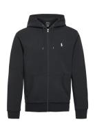 Double-Knit Full-Zip Hoodie Tops Sweatshirts & Hoodies Hoodies Black P...