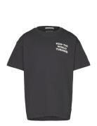 Over Printed T-Shirt Tops T-Kortærmet Skjorte Grey Tom Tailor