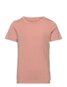 Blouse Ss - Bamboo Tops T-Kortærmet Skjorte Pink Minymo