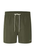 Slhdane Swimshorts Badeshorts Green Selected Homme