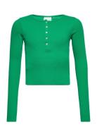 T-Shirt Long-Sleeve Tops T-shirts Long-sleeved T-Skjorte Green Sofie S...