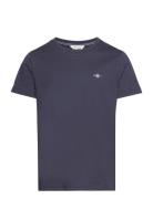 Shield Ss T-Shirt Tops T-Kortærmet Skjorte Navy GANT