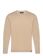 Organic Thor Tee Ls Tops T-Langærmet Skjorte Beige Mads Nørgaard