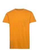 Kolding Organic Tee S/S Tops T-Kortærmet Skjorte Orange Clean Cut Cope...