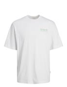 Jortaormina Graphic Tee Ss Crew Neck Tops T-Kortærmet Skjorte White Ja...