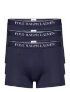 Stretch Cotton Trunk 3-Pack Boxershorts Blue Polo Ralph Lauren Underwe...