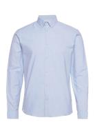 Oxford Superflex Shirt L/S Tops Shirts Casual Blue Lindbergh