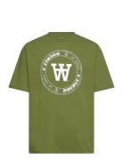 Asa Tirewall T-Shirt Gots Tops T-Kortærmet Skjorte Green Double A By W...