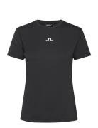 Ada T-Shirt Tops T-shirts & Tops Short-sleeved Black J. Lindeberg