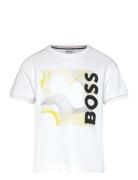 Short Sleeves Tee-Shirt Tops T-Kortærmet Skjorte White BOSS