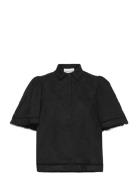 Occur Tops Blouses Short-sleeved Black Munthe