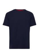 Sporty Logo T-Shirt Designers T-Kortærmet Skjorte Navy HUGO