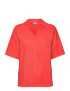 Frjuna Sh 1 Tops Shirts Short-sleeved Red Fransa