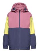 Jacket - Colorblock Skaljakke Outdoorjakke Pink Color Kids