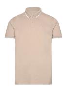 Hco. Guys Knits Tops Knitwear Short Sleeve Knitted Polos Beige Hollist...