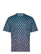 Ade Print T-Shirt Tops T-Kortærmet Skjorte Blue J. Lindeberg