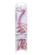 Stylfile Curved 3 In 1 S-Shape Nail File Negleværktøj Negle Nude Stylp...