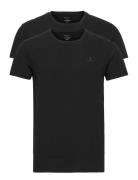 C-Neck T-Shirt 2-Pack Tops T-Kortærmet Skjorte Black GANT