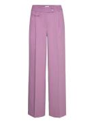 D6Zach Straight Leg Pants Bottoms Trousers Suitpants Purple Dante6