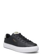 B71 Textured Leather/Nubuck Low-top Sneakers Black Fred Perry