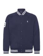 Triple-Pony Fleece Baseball Jacket Tynd Jakke Navy Polo Ralph Lauren