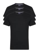 Essential Triple Pack T-Shirt Tops T-Kortærmet Skjorte Black Superdry