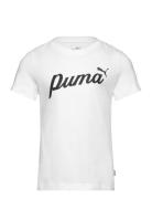 Ess+ Script Tee G Sport T-Kortærmet Skjorte White PUMA