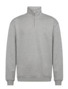 Crew Half-Zip Sweatshirt Tops Sweatshirts & Hoodies Sweatshirts Grey L...