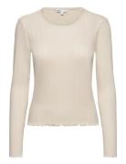 Onlcarlotta L/S Top Jrs Tops T-shirts & Tops Long-sleeved Cream ONLY