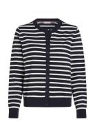 Im Co Jersey Stc Cardi Ls C-Nk Tops Knitwear Cardigans Navy Tommy Hilf...