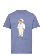 Polo Bear & Big Pony Cotton Tee Tops T-Kortærmet Skjorte Blue Ralph La...