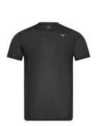 Dryaeroflow Tee Sport T-Kortærmet Skjorte Black Mizuno