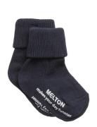 Cotton Socks - Anti-Slip Sokker Strømper Blue Melton