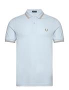 Twin Tipped Fp Shirt Tops Polos Short-sleeved Blue Fred Perry