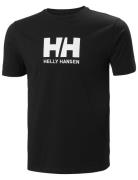 Hh Logo T-Shirt Sport T-Kortærmet Skjorte Black Helly Hansen