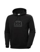 Hh Box Hoodie Sport Sweatshirts & Hoodies Hoodies Black Helly Hansen
