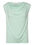 Viscose T-Shirt Tops T-shirts & Tops Sleeveless Green Rosemunde