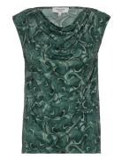 Viscose T-Shirt Tops T-shirts & Tops Sleeveless Green Rosemunde