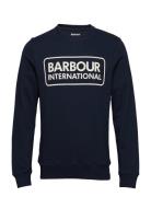 B.intl Large Logo Swea Designers Sweatshirts & Hoodies Sweatshirts Blu...