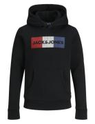 Jjecorp Logo Sweat Hood Noos Jnr Tops Sweatshirts & Hoodies Hoodies Bl...