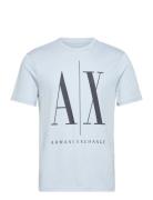 T-Shirt Tops T-Kortærmet Skjorte Blue Armani Exchange