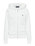 Fleece Full-Zip Hoodie Tops Sweatshirts & Hoodies Hoodies White Polo R...