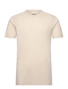 Sdrock Ss Tops T-Kortærmet Skjorte Beige Solid