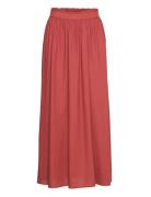 Onlvenedig Life Long Skirt Wvn Noos Lang Nederdel Red ONLY