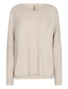 Sc-Biara Tops Knitwear Jumpers Cream Soyaconcept