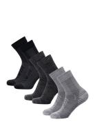 Merino Wool Light Hiking Socks 3 Pack Sport Socks Regular Socks Grey D...
